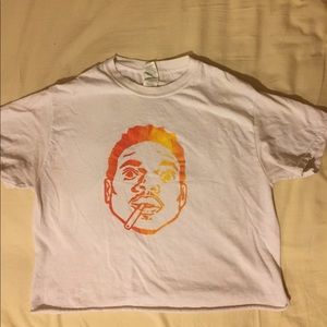 Chance the rapper screen printed cropped T shirt!